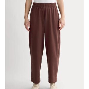 Everlane Sweatpants The off- Duty Barrel Pants Fleece Mahogany sz S Cozy Retro